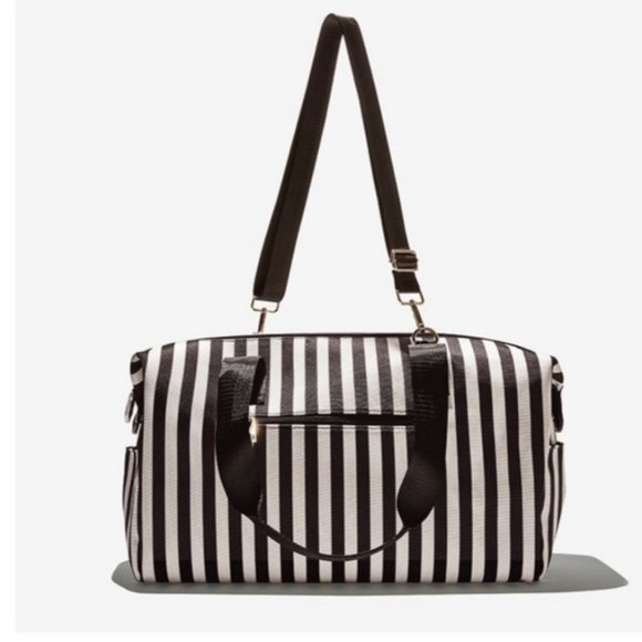 Alice + Olivia Duffle Bag in Positano Striped Print - BRAND NEW With Tags - Picture 1 of 3